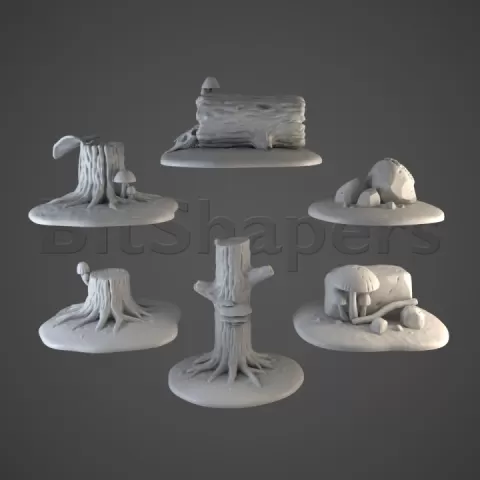 Forest objects by ErmyanArts