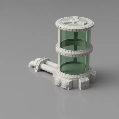 Modular Pipes System - Large Lab container - stackable by Fr3D @ The3DPrinting