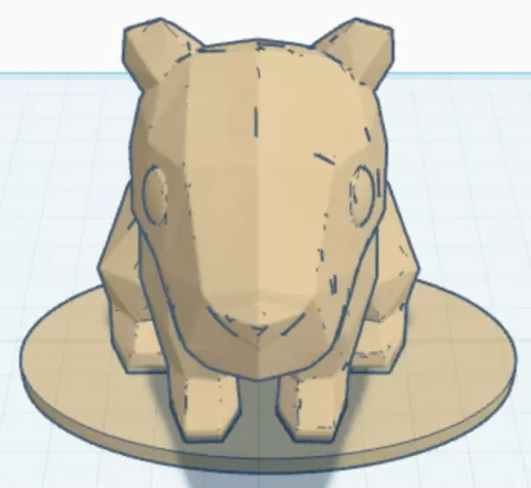 Chonky low poly capybara!!