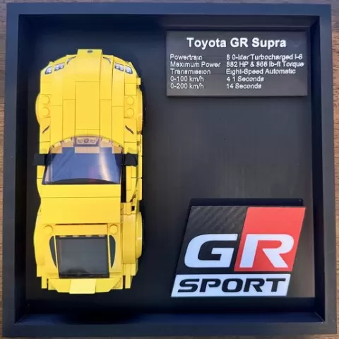 Speed Champions Toyota GR Supra Sports Car Set 76901 Wall Mount