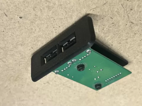 Panel mount for Dell 2001FP USB board