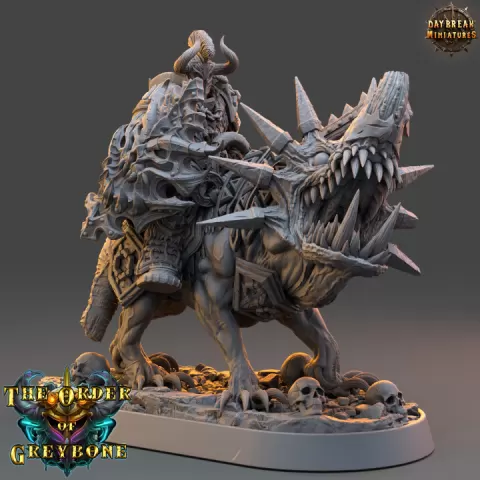 Mattias von Derwent on Horned Wolf - The Order of Greybone by Daybreak Miniatures