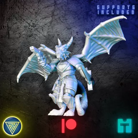 Dragonkin Commander by Print Paint Play
