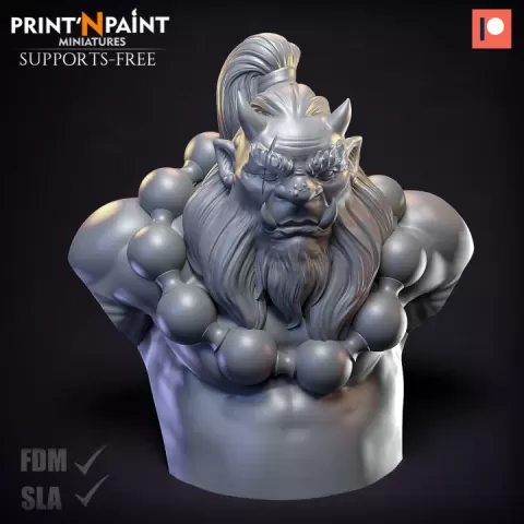 Oni Bust by Leonardo Escovar