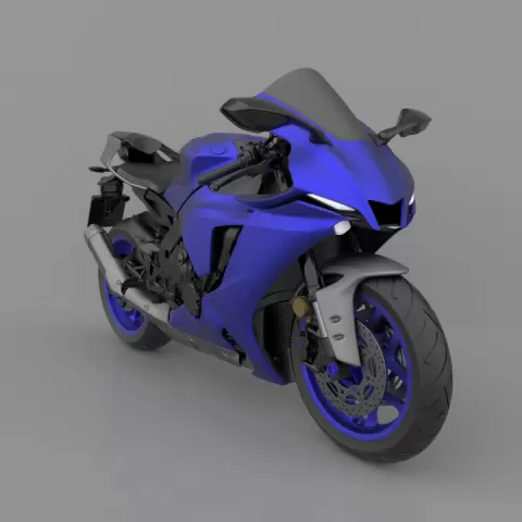 Sport Bike R1 2020 3D Model Ready to Print STL File by demis sarda