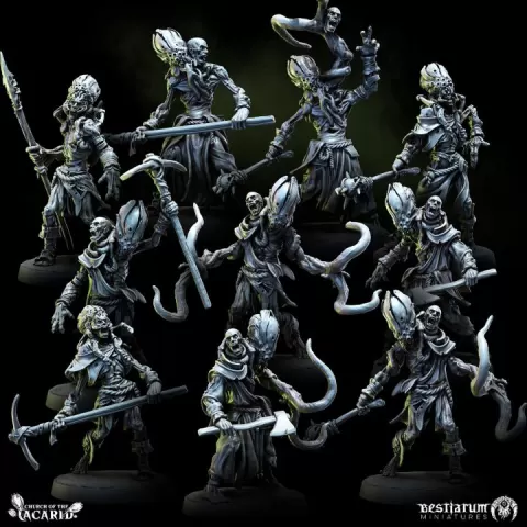 Infested Pilgrims | Church of the Acarid | Parasites by Bestiarum Miniatures