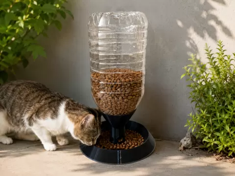 5L Bottle Pet Food Bowl – DIY Gravity Feeder