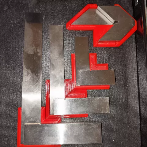 Magnetic Toolbox Square Holder by Upcycle_Works