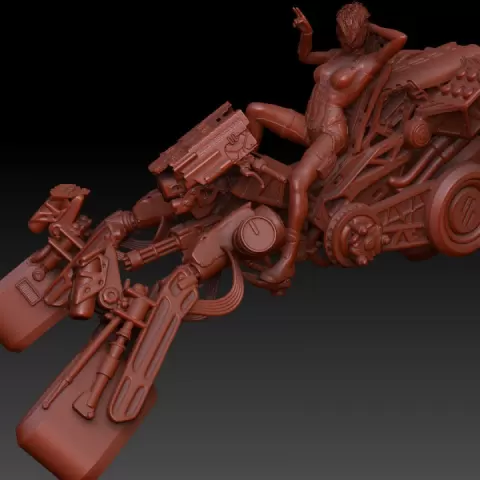 Ion tricycle - Sci-Fi Motorcycle by Ill