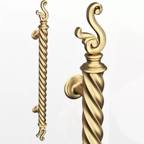 Classic Door Handle 07 Gold