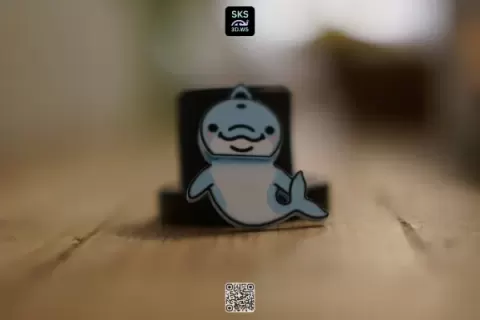 Dolphin Wiggle Head Keyring