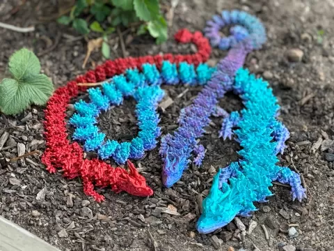 Teal Cat Fire dragon