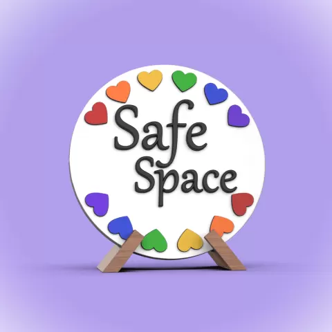 Safe Space Pride Plaque