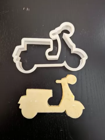 Vintage Scooter Cookie Cutter.stl