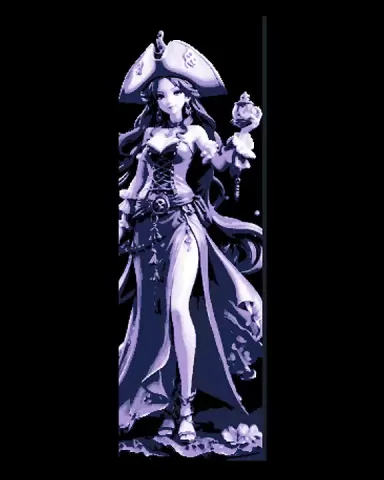 Images of an Anime Style Pirate Doll - Set of 3 Bookmarks