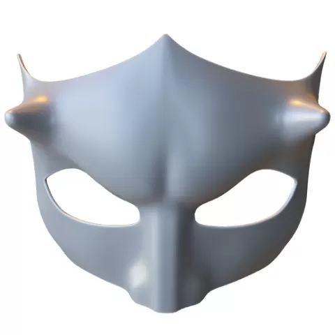 Horned Devil Half-Mask