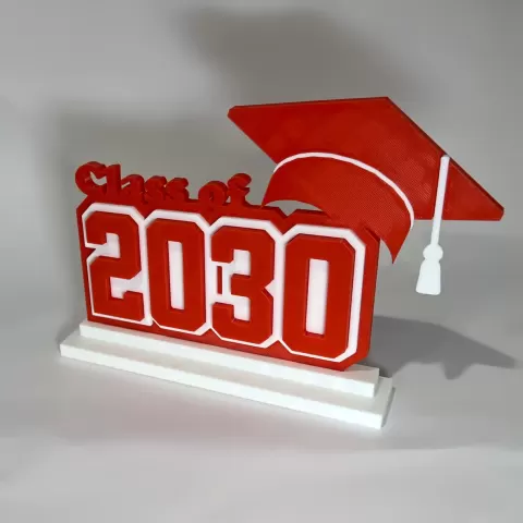 2030 Graduation Decoration STL File – Perfect for Gifts & Celebration - NO AMS - COMMERCIAL LICENSE