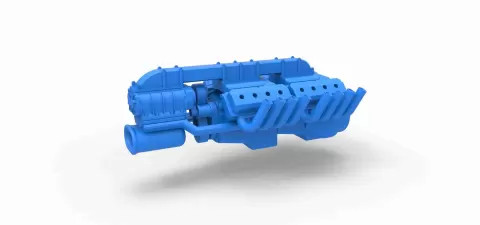 Engine 2 V8 Version 3 Scale 1:25 - 3DTechDesign