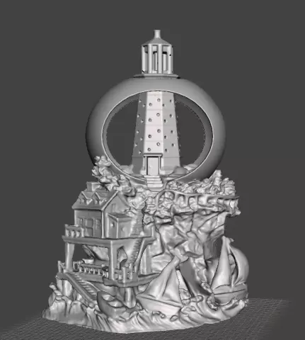 snowglobe LIGHTHOUSE - celticverse