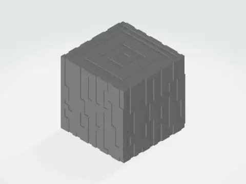 Minecraft Oak Log - Glitched3DPrinter
