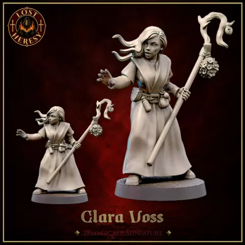 The Occultist - Clara Voss for Silver Bayonet (unofficial) by Lost Heresy Miniatures