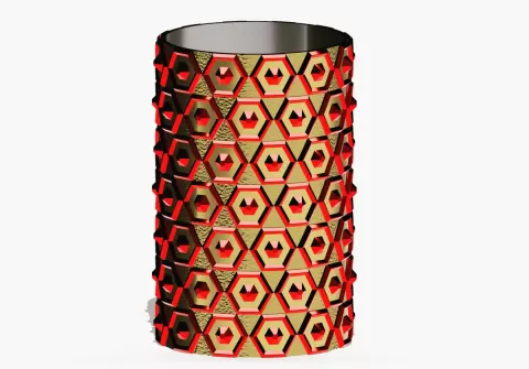 HexStar Vase.stl