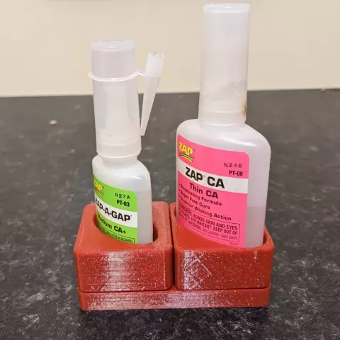 Gridfinity zap-a-gap CA glue holder