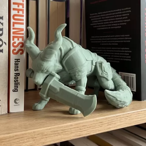 Greatsword Wolf Bookend 🐺⚔️