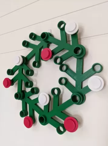 Giant LEGO Wreath (No Supports Needed!)