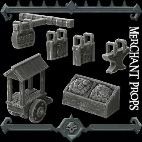 Gothic City: Merchant Props by RocketPigGames