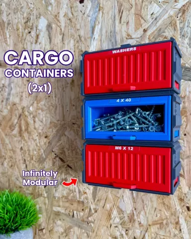Cargo Containers - 2x1 (Medium Modular Storage)