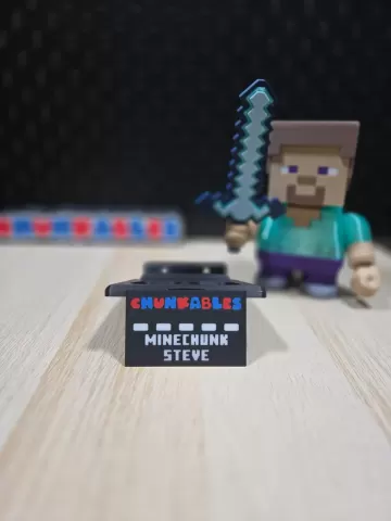 Minechunk Steve Multicolor Nameplates
