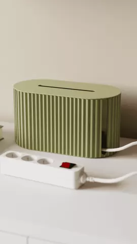Cable Management Box - Gear pattern - Cable Storage Collection