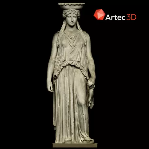 Copy of Caryatid C, Erechtheion of the Acropolis by SMK - Statens Museum for Kunst