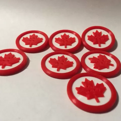 Canada Button by Wally Warwick