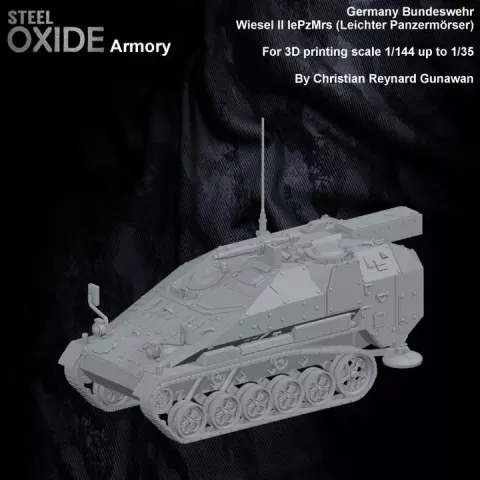 Germany Bundeswehr Wiesel II Mortar lePzMrs (Leichter Panzermörser) by STEELOXIDE3D