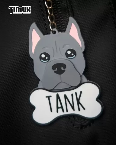 PITBULL KEYCHAIN SET