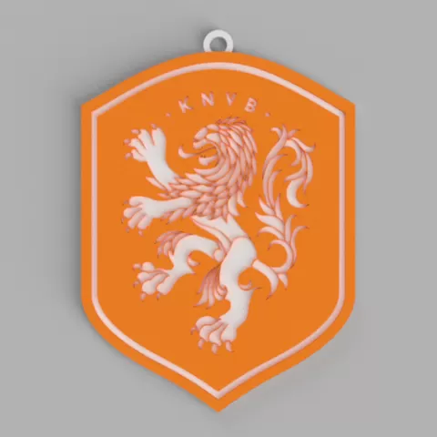 Dutch National Soccer Team Holland Soccer Club logo shield keychain - pendant - pendant - earring