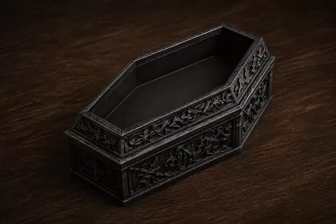 coffin planter