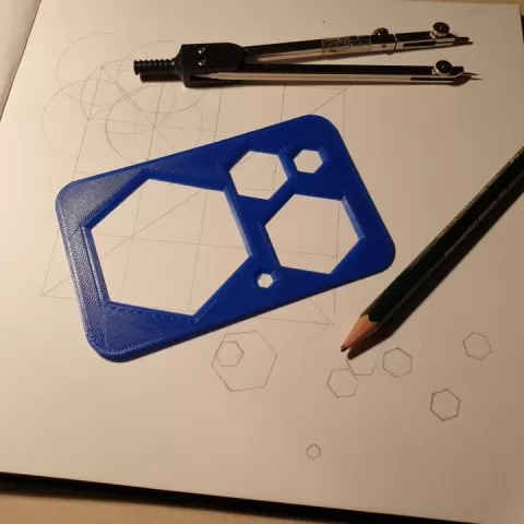 Hexagon Drawer Template by Daniel Berwanger
