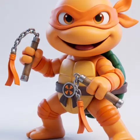 Michelangelo Chibi Figure