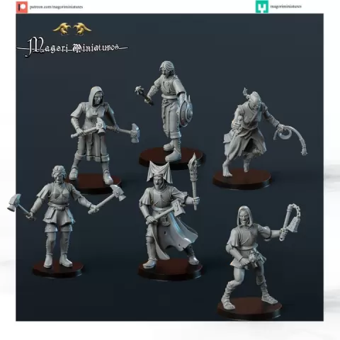 Modular Sister of the hammergod warband vol2 by Magori Miniatures