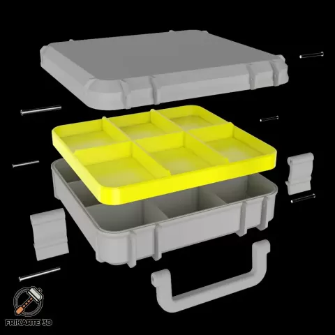 Modular ToolBox Six-Slot Organizer Horizontal