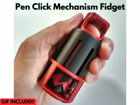 Clicker Fidget with pen mechanism