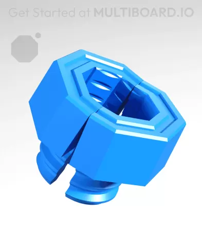 10 mm Mid Thread, Push-fit Head, Small Thread Hole, Folded-Bolt