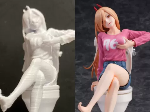 Chainsaw Man Anime Girl Figure Power
