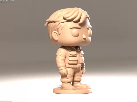 Explorer Dude - Action Ready | Cute Chibi Figurine