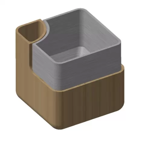 Self Pot Water Rectangular by AlePre