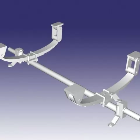 Tube straight axle