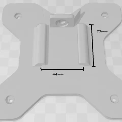 Monitor mount back bracket vesa